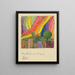 Sunset Crazy Painting - Karl Wiener — framed artwork on a wall