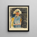 Retrato de mujer II - Karl Wiener — cuadro enmarcado en la pared