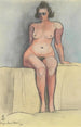 Nu femenino sentado - Karl Wiener — vista de la obra