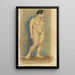 Female Nude Painting V - Karl Wiener — framed artwork on a wall