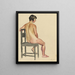 Nu femenino VI - Karl Wiener — cuadro enmarcado en la pared