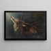 Ciervo moribundo - Karl Wilhelm Diefenbach — cuadro enmarcado en la pared