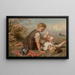 Idylle de otoño - Karl Wilhelm Friedrich Bauerle — cuadro enmarcado en la pared