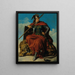 Allegory of Courage - Karl von Blaas — framed artwork on a wall