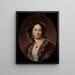 Portrait of Alexandra Potocka née Potocka 1818-1892 - Karl von Blaas — framed artwork on a wall