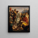 The Prince Eugene marches into Bosnia in 1697 - Karl von Blaas — framed artwork on a wall