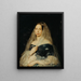 Retrato de una dama - Karl von Jagemann — cuadro enmarcado en la pared