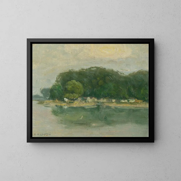 the Danube Petralka Bank - Karol Miloslav Lehotský — framed artwork on a wall
