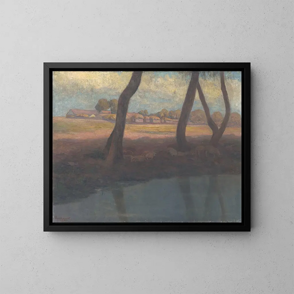 Paisaje - Karol Pongrácz — cuadro enmarcado en la pared