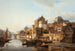 View of a city by a river - Kasparus Karsen — artwork view