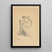 Madre e hijo - Kate Greenaway — cuadro enmarcado en la pared