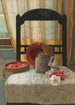 Still life with a Canton famille rose teapot and camellias - Kate Hayllar — artwork view
