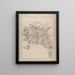 Sketchbook of Katsushika Hokusai and his disciples Pl19 - Katsushika Hokusai — framed artwork on a wall