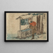Ishiyakushi - Katsushika Hokusai — framed artwork on a wall