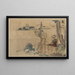 Kameyama Painting - Katsushika Hokusai — framed artwork on a wall