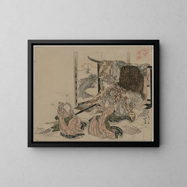 Shisui shinshū - Katsushika Hokusai — framed artwork on a wall