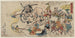 Dke Hyakumanben - Kawanabe Kyōsai — vista de la obra