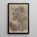 Crow Flight at Dawn - Kawanabe Kyōsai — framed artwork on a wall