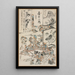 Fiesta de pintura - Kawanabe Kyōsai — cuadro enmarcado en la pared