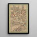 Reunion of painting and calligraphy at the Nakamura in Ryogoku - Kawanabe Kyōsai — framed artwork on a wall