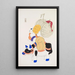 Illustrations collectées de jouets japonais par Kyosen Pl007 - Kawasaki Kyōsen — framed artwork on a wall