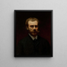 Portrait of the painter Walerz Brochocki - Kazimierz Mirecki — framed artwork on a wall