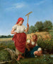 Recolección de mujeres - Kazimierz Pochwalski — vista de la obra