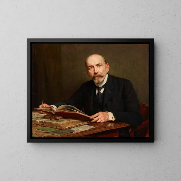 Portrait of Zdzisław Morawski - Kazimierz Pochwalski — framed artwork on a wall