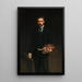 Autorretrato con paleta - Kazimierz Pochwalski — cuadro enmarcado en la pared