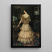 Portrait of Mrs. Gawrońska - Kazimierz Stabrowski — framed artwork on a wall