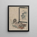 Heike monogatari à biwa pour tsuitate - Keisai Eisen — cuadro enmarcado en la pared
