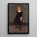 Portrait of a Young Girl - Kenyon Cox — framed artwork on a wall