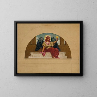 Kenyon Cox - Sketch for the Mural at Oberlin College The Spirit of SelfSacrificing Love.webp