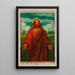 Estudio para Cristo - Kenyon Cox — cuadro enmarcado en la pared
