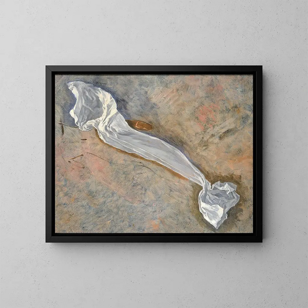 Study for the Drapery of the Pursuit of the Ideal - Kenyon Cox — framed artwork on a wall
