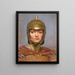 Study for a mural painting for the New York Court of Appeals building. Helmet of justice for the figure of strength. - Kenyon Cox — framed artwork on a wall