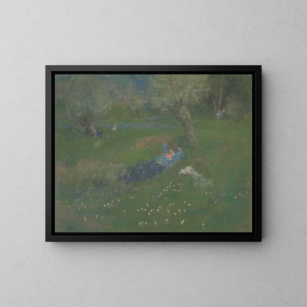 The Rest Under the Tree - Ker Xavier Roussel — framed artwork on a wall