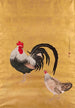 a Japanese scroll depicting a rooster and a hen - Kishi Ganku — artwork view