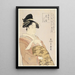 Courtesan Hanaogi by the Ogiya house - Kitagawa Utamaro — framed artwork on a wall