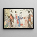 Drying and Stretching Fabric - Kitagawa Utamaro — framed artwork on a wall