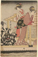 Fishing with a four-arm net Yotsu Deami composing the left part of the triptych - Kitagawa Utamaro — artwork view