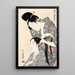 Coiffeur Kamiyui - Kitagawa Utamaro — cuadro enmarcado en la pared