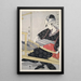 Hataori Tissage sur un métier - Kitagawa Utamaro — framed artwork on a wall