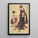 Jbon no zu Image de la classe supérieure - Kitagawa Utamaro — framed artwork on a wall