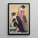 Kingyo Poisson rouge - Kitagawa Utamaro — framed artwork on a wall