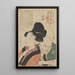 Lección de odio Nikuburi - Kitagawa Utamaro — cuadro enmarcado en la pared