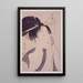 Naneki hajirushi Ha de la estación del Sur - Kitagawa Utamaro — cuadro enmarcado en la pared