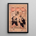 Festival Niwaka Yoshiwara Performance de la danse de contemplation des fleurs - Kitagawa Utamaro — framed artwork on a wall