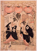 Festival Niwaka Yoshiwara Performance de la danse de contemplation des fleurs - Kitagawa Utamaro — artwork view