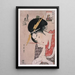 Ogiya Hanagi Hanagi de giya enigma pictórico - Kitagawa Utamaro — cuadro enmarcado en la pared